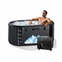 Inflatable Cold Plunge Tub Designed for Athletes, 248 Gallon, 1HP Chiller, Portable Ice Bath