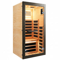 Infrared Sauna Designed for At-Home Recovery, Low EMF Heating, Built-In Speakers, Fast Setup