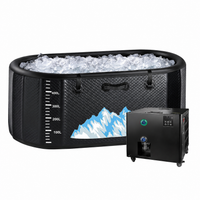 Inflatable Cold Plunge Tub Designed for Athletes, 248 Gallon, 1HP Chiller, Portable Ice Bath