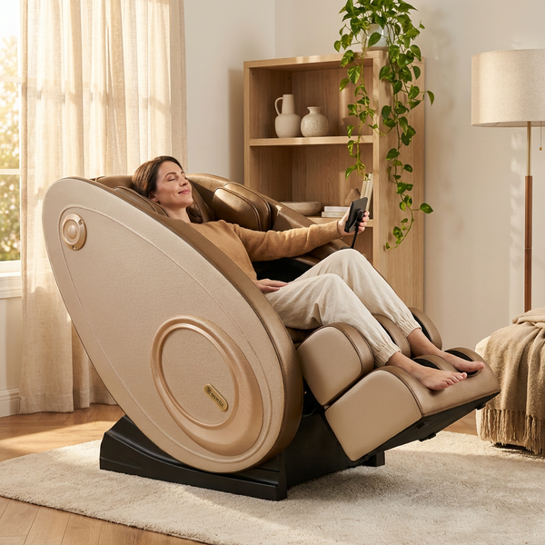 Zero Gravity Massage Chair Built for Full Body Relief, Heating, Bluetooth Audio, Airbag System, Tablet Remote