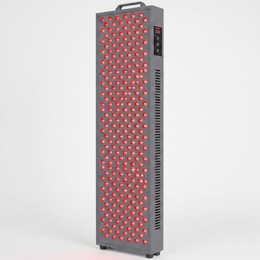 Red Light Therapy Panel Device – Full Body Panel, 660Nm Red & 850Nm near Infrared Light Therapy, LED Light Therapy Lamp, 300 Dual Chip Leds, Timer, Hanging Kit Included – PRO1500 — Studio Shot